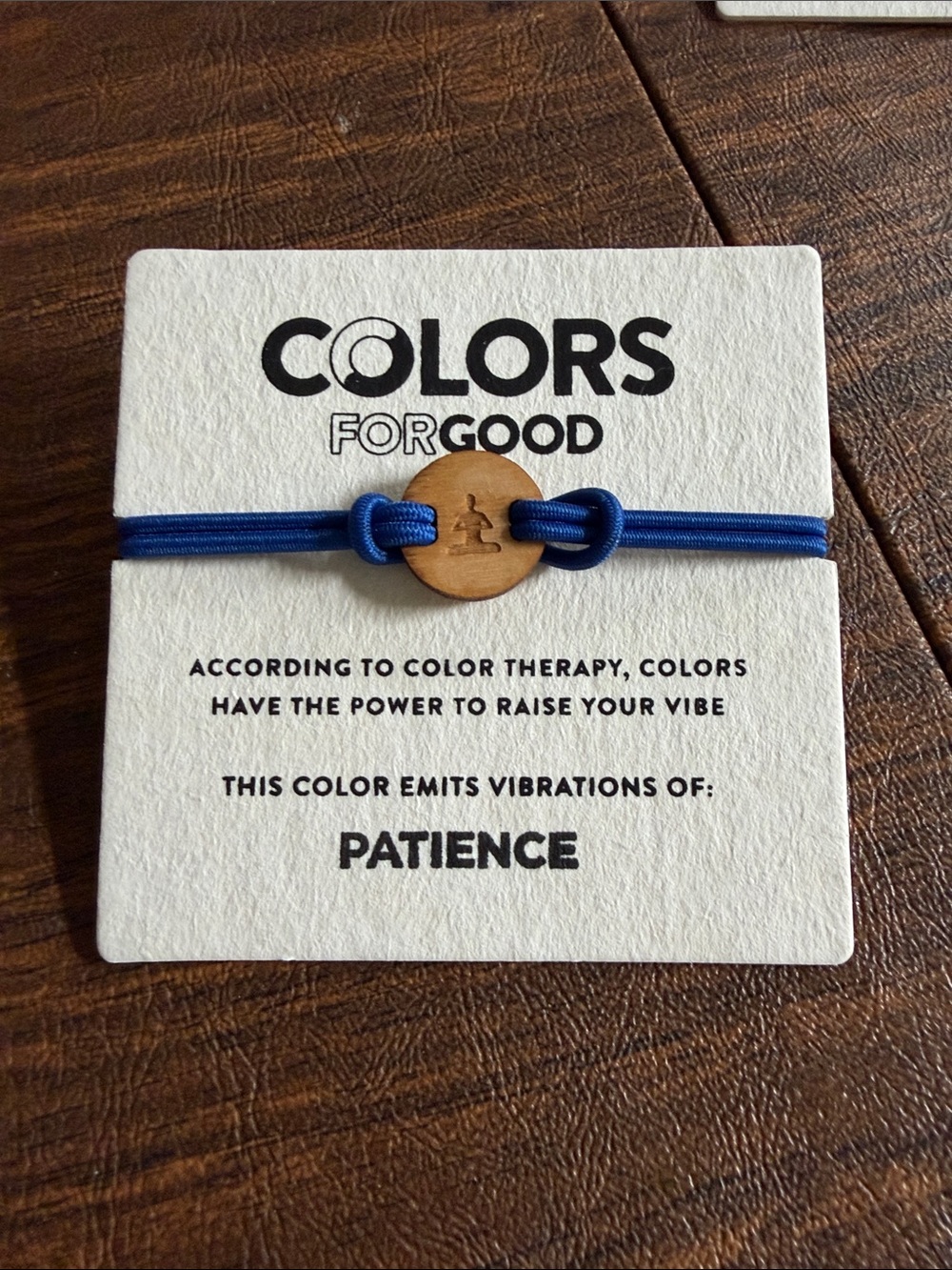 Colors For Good Bracelet. PATIENCE. NWT made by Women.
